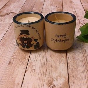 Set of 2 Christmas candles